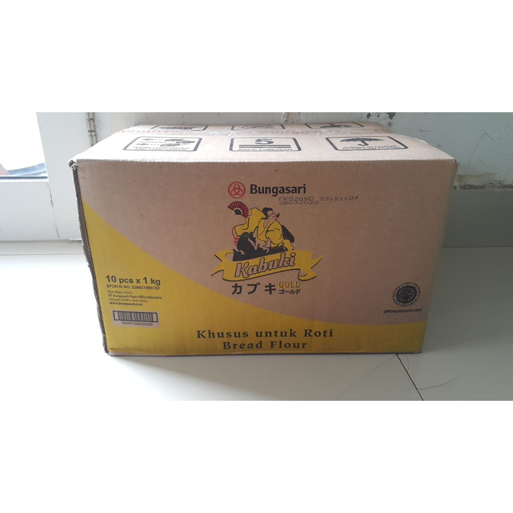 

KABUKI GOLD Tepung Terigu Khusus untuk Roti 10 x 1 KG