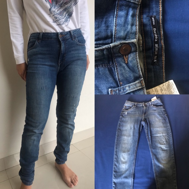 Bershka Super skinny regular waist jeans