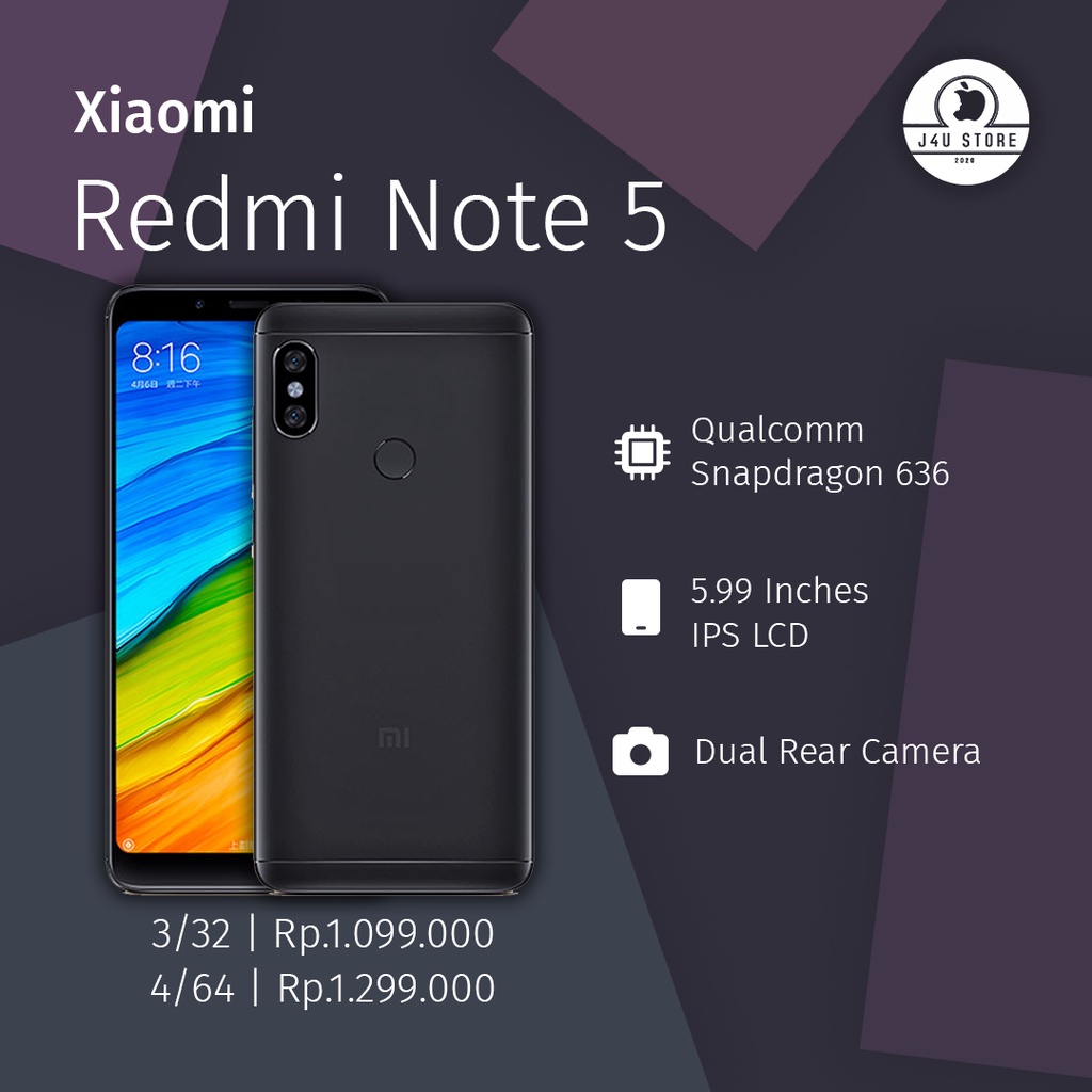 redmi note 5 second fullset