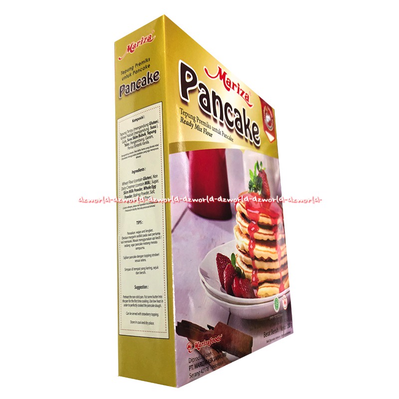 Mariza Pancake 200gr Tepung Premiks Pankek Tepung Instan Membuat Pancake Serabi