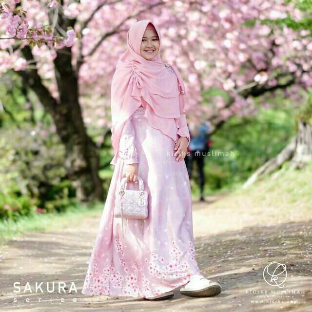 Sakura dress kiciks muslimah