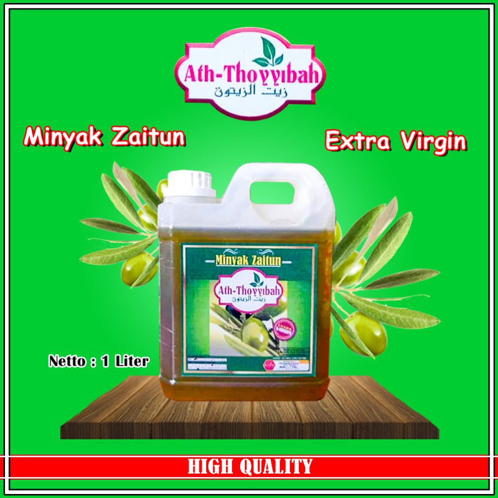 Minyak Zaitun Extra Virgin Oil Ath Thoyyibah 1 Liter {Kemasan Jerigen}