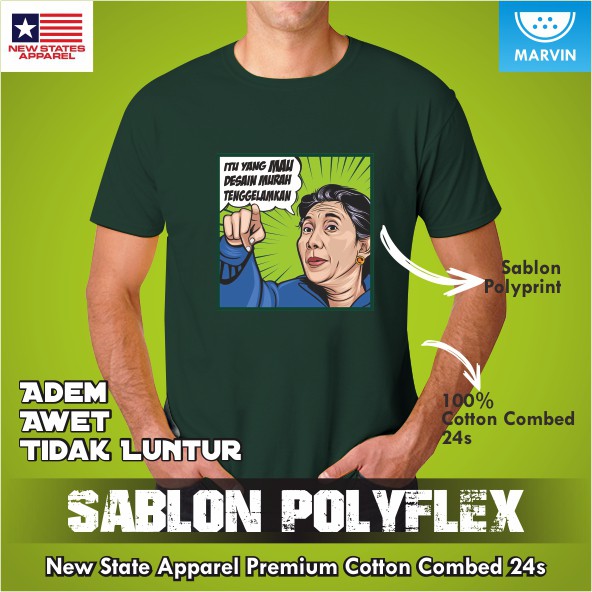 Kaos Quotes Desainer NSA Premium pod print on demand