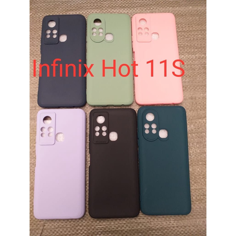 MINIGO Case Infinix Hot 11 HOT 11S Babycase + Pelindung Kamera, Makaron Full Color