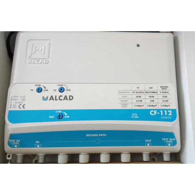 BOSTER ALCAD RF & IF CF 112 38DB/ LINE AMPLIFIER MADE IN SPAIN otron1c5 Ayo Order