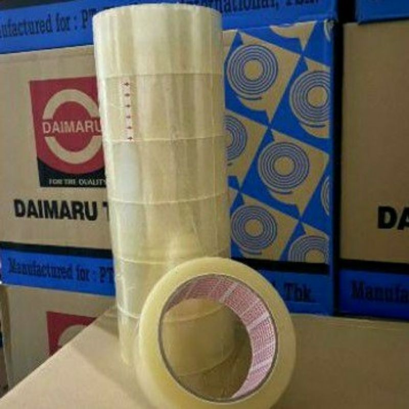 

Lakban OPP DAIMARU TAPE Bening / Cokelat 2 Inch ( 48mm x 90 Yard ) Murah