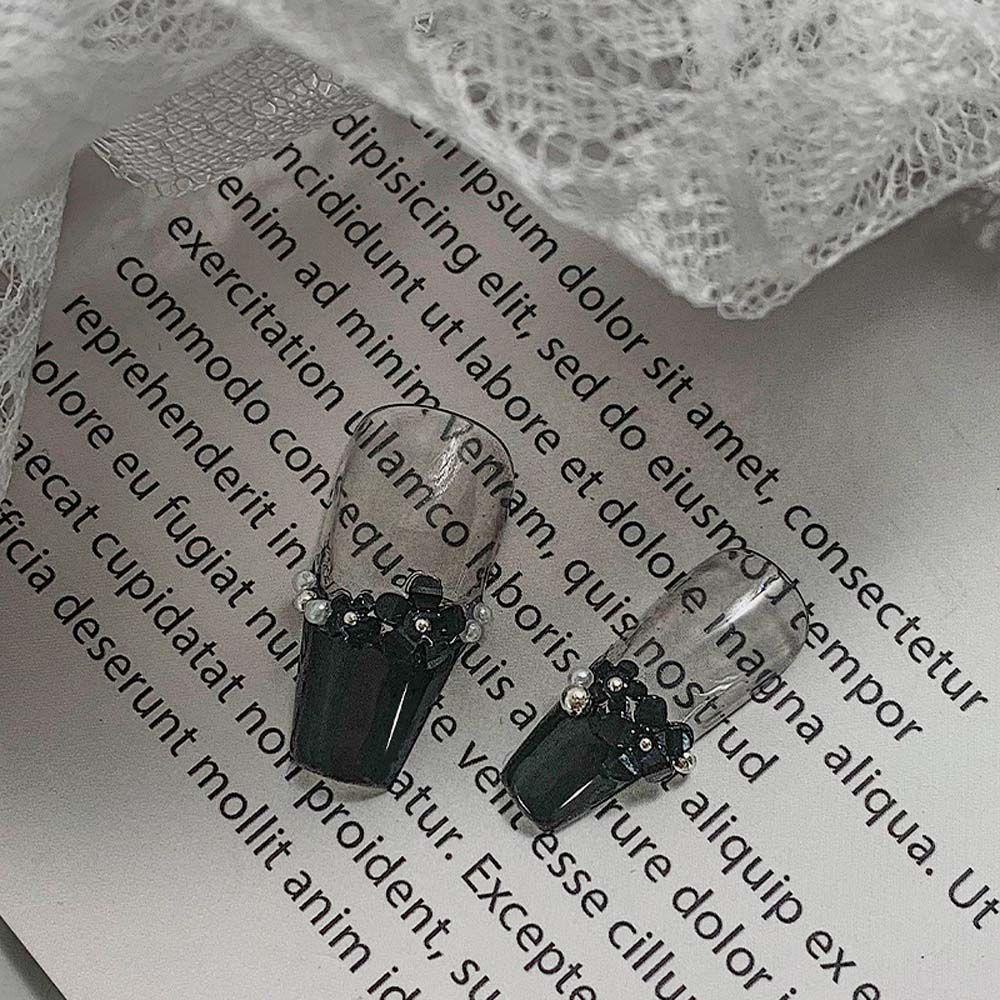 AUGUSTINA Agustina Camellia Dekorasi Kuku Fashion Jepang 3D Perhiasan Kuku Manikur Aksesoris Mutiara Hiasan Kuku Butterfly Nail Drills