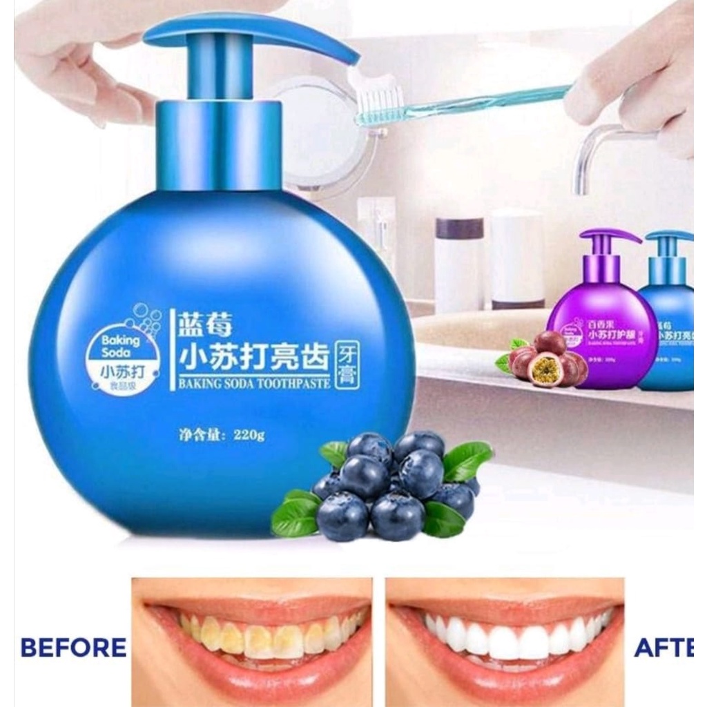 [BISA COD] Viral Pasta Gigi Baking Soda/Tootpaste 220G Pemutig Gigi