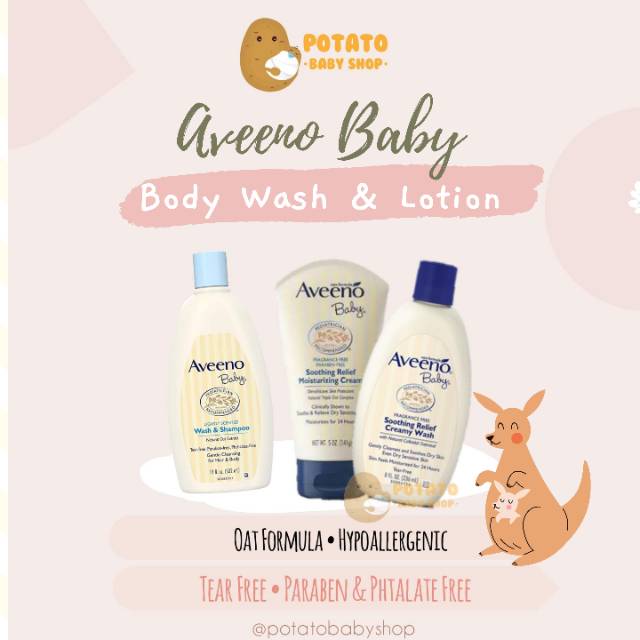 Aveeno Baby - Soothing Relief Creamy Wash / sabun bayi