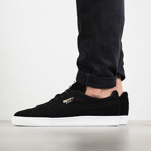 puma suede classic black and gold