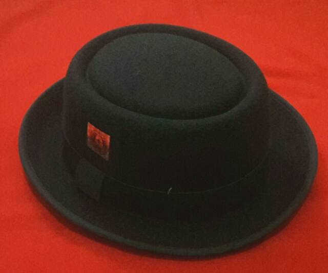 Topi pie hat forkpie bulat fedora hat bundar
