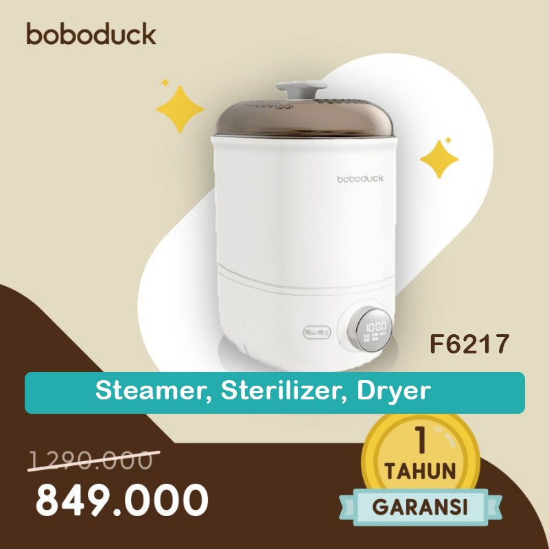 Boboduck 3 in 1 Steamer Sterilizer Dryer / Pengering Steril Pengukus Makanan Bayi
