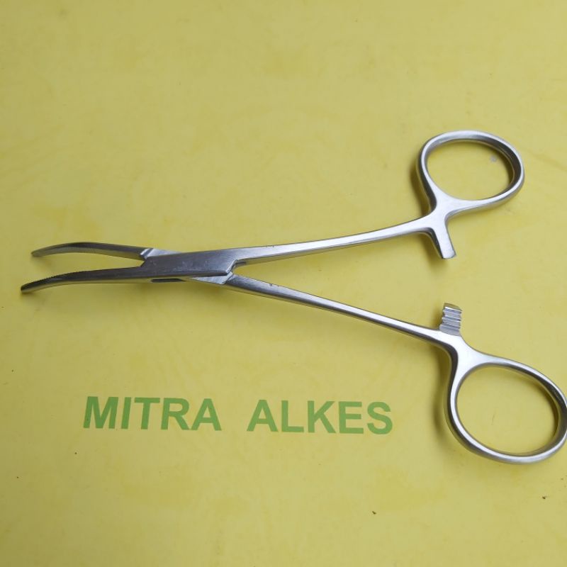 Klem Kelly Bengkok14 cm. Clamp KELLY Haemostatic Forceps Curved 14cm.