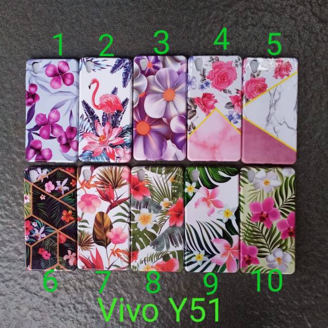 Case gambar vivo Y51 motif cewek soft softcase softshell silikon cover