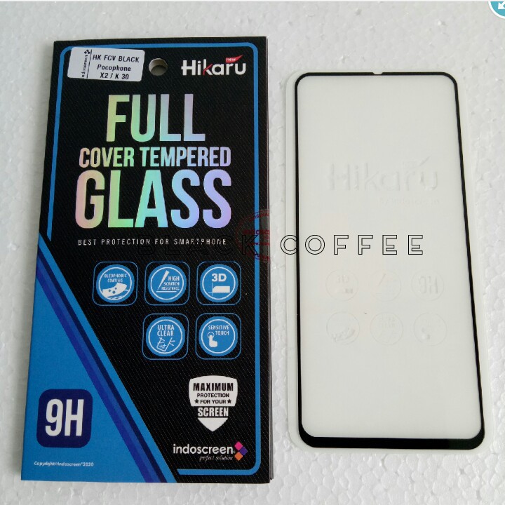 Tempered glass full xioami pocophone X2 / K30 screen guard Hikaru FCV