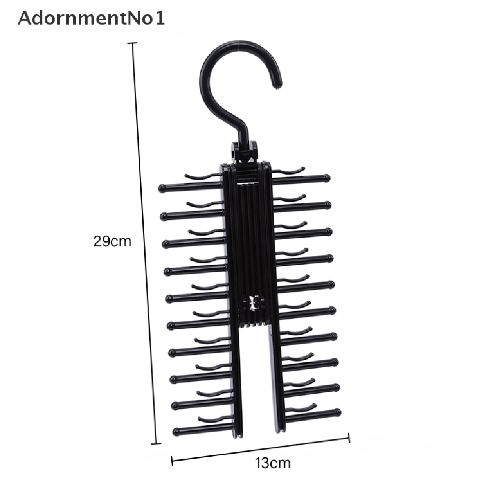 (AdornmentNo1) Rak Gantung Organizer Dasi / Ikat Pinggang Multifungsi Bisa Berputar Untuk Lemari Pakaian