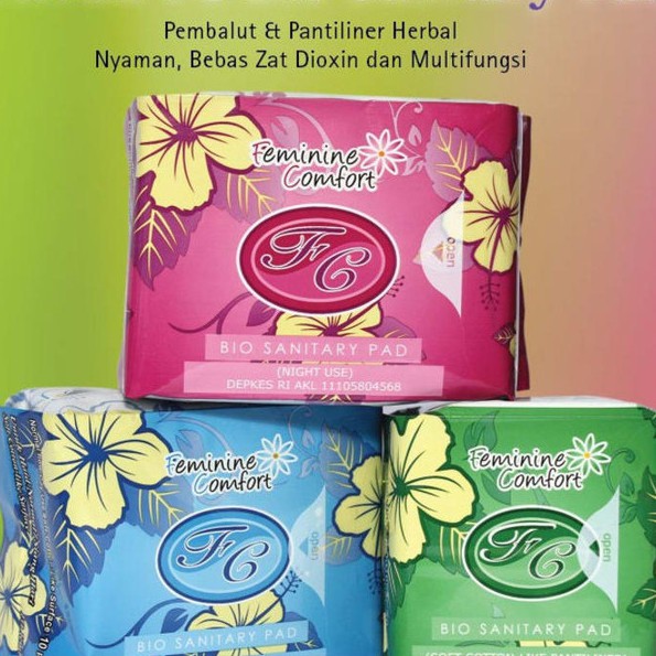 Avail Feminine Comfort Bio Sanitary Pad Pantyliner / Pembalut