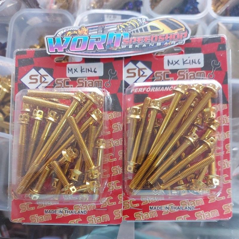 baut probolt mesin yamaha mx king.
