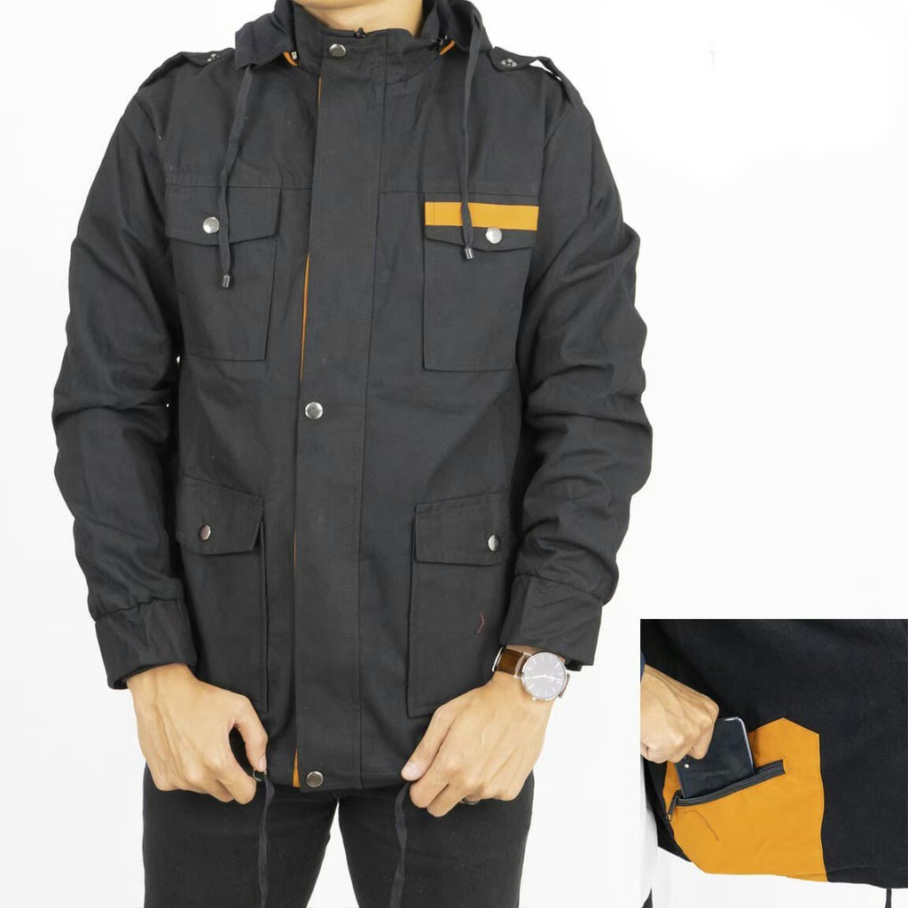 [ BAYAR DI TEMPAT / COD ] Jaket Parka Pria / Jaket Parka Canvas Terbaru