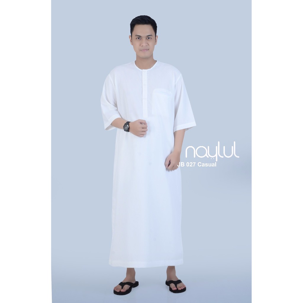 Gamis / Jubah Muslim Pria Modern Naylul Original JB027 Casual - Baju Koko