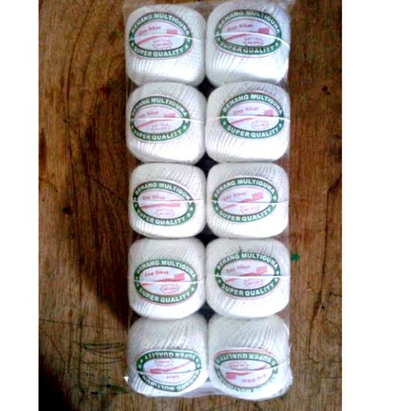 

Benang Rami / Benang Kasur / Benang Bendera Cap Sikat per Pack isi 10 Pcs