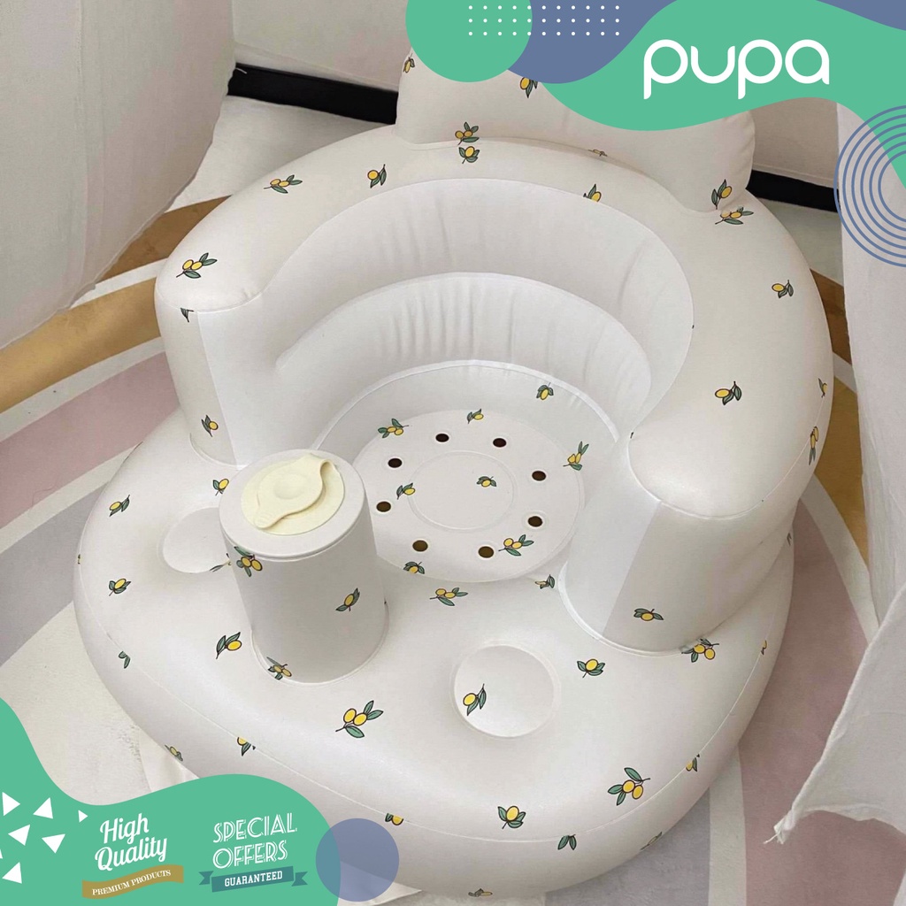 Sofa Pompa Bayi - Baby sofa inflatable seat PUPA Kursi Bayi Belajar Duduk Makan Baby Sofa Inflatable