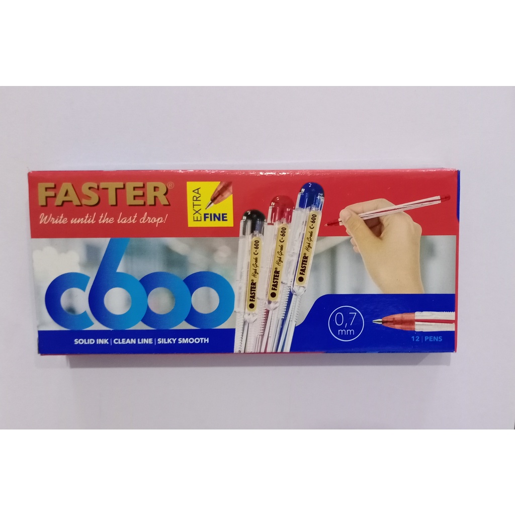 

(Per Kotak) Pulpen Faster C-600 0.7mm