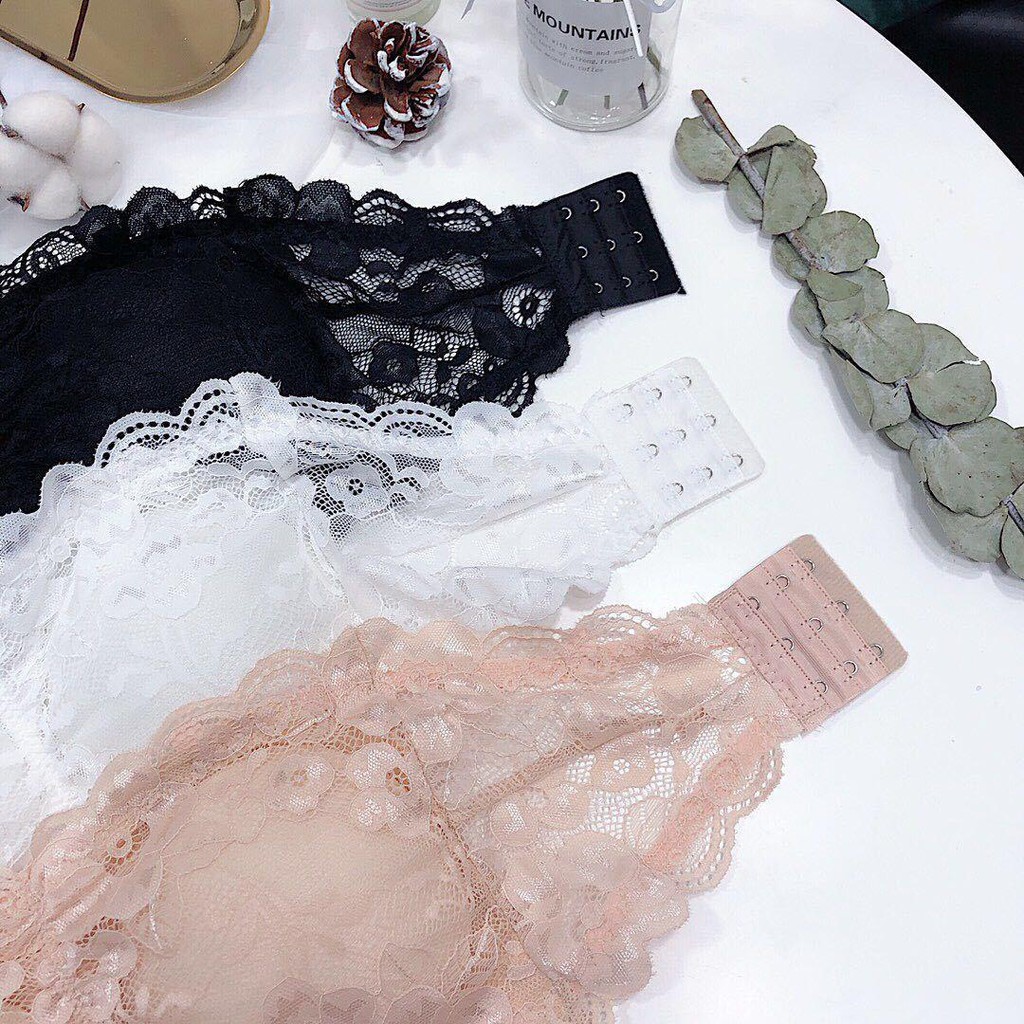 BBS BRA-844 BRA KEMBEN RENDA TANPA TALI BRA BANDEAU DENGAN BUSA TANPA TALI BRA RENDA IMPORT