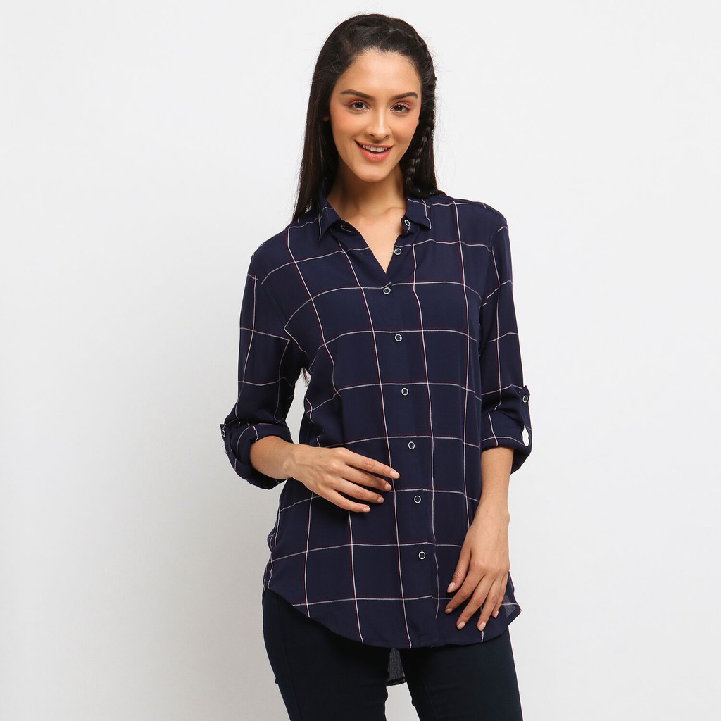 

C2 Gordis Navy Casual Shirt
