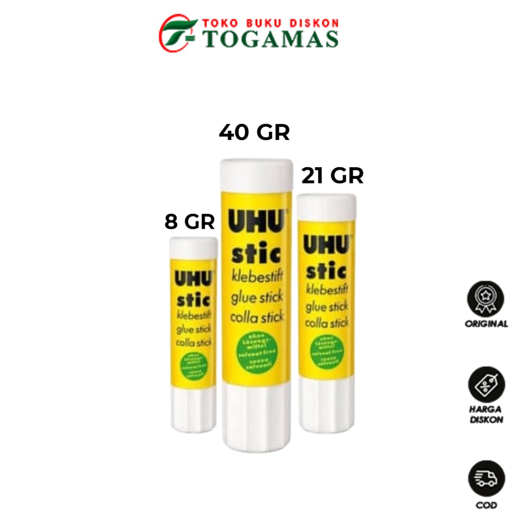 

SIAP KIRIM !! LEM UHU STICK 8.2/21/40GRAM FABER CASTEL MIX