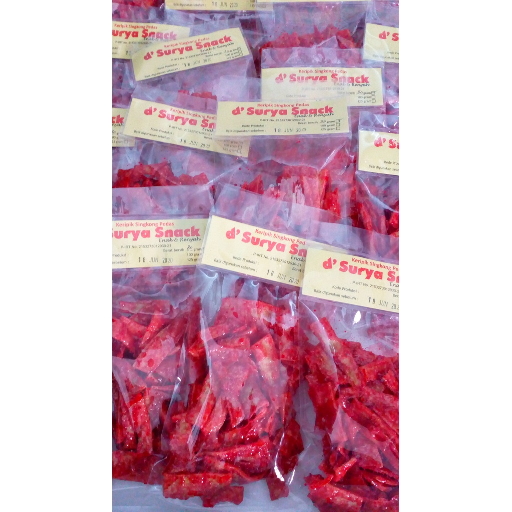 

Keripik Singkong Pedas 80 gr (per 10 pcs)