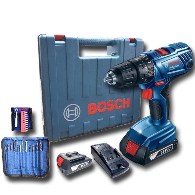 MESIN BOR BATERAI CORDLESS DRILL DRIVER GSB180LI BOSCH GSB 180 LI FDDF54654CE