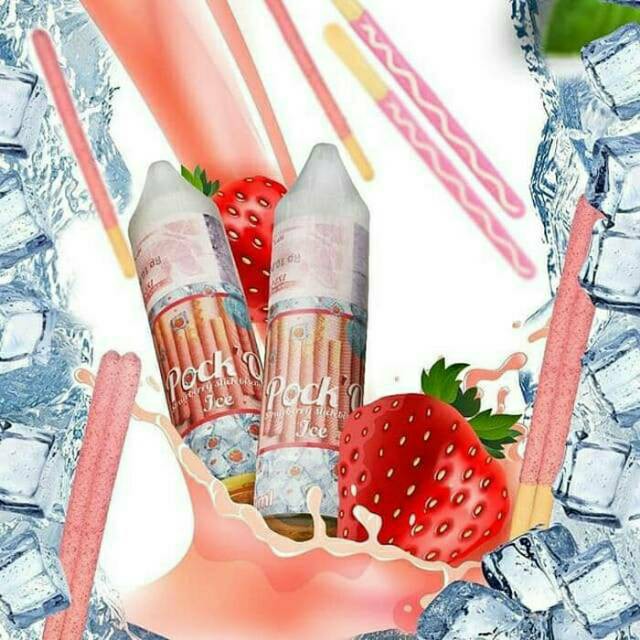 [CUKAI 2019] SALT POCKQ STRAWBERRY ICE 15 ML 25 MG 100% ORIGINAL