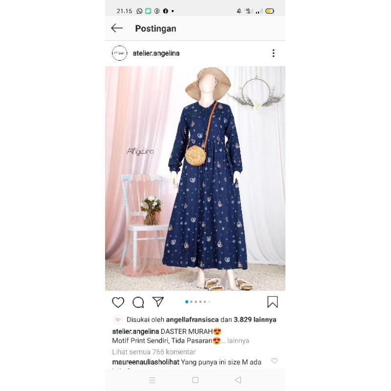 Genjipie Navy Size L atelier Angelina