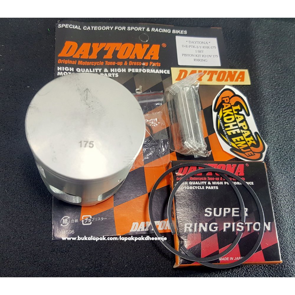PISTON RX KING OS 175 DAYTONA PISTON SET RX KING 175 DAYTONA ORIGINAL OVER SIZE 175 LAPAK