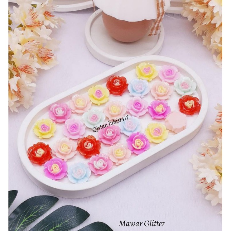 Resin Mawar Glitter