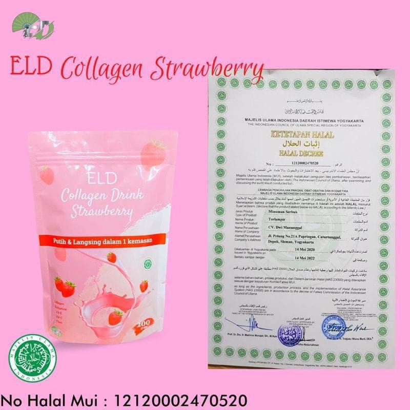 [READY STOCK BISA COD] ELD COLLAGEN DRINK PEMUTIH, PELANGSING & PENGGEMUK BADAN