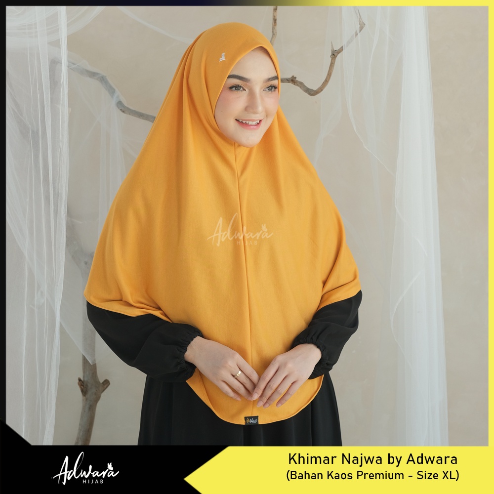 HIJAB KAOS ADWARA Jilbab Instan Najwa XL Kaos Premium (Non Pet)