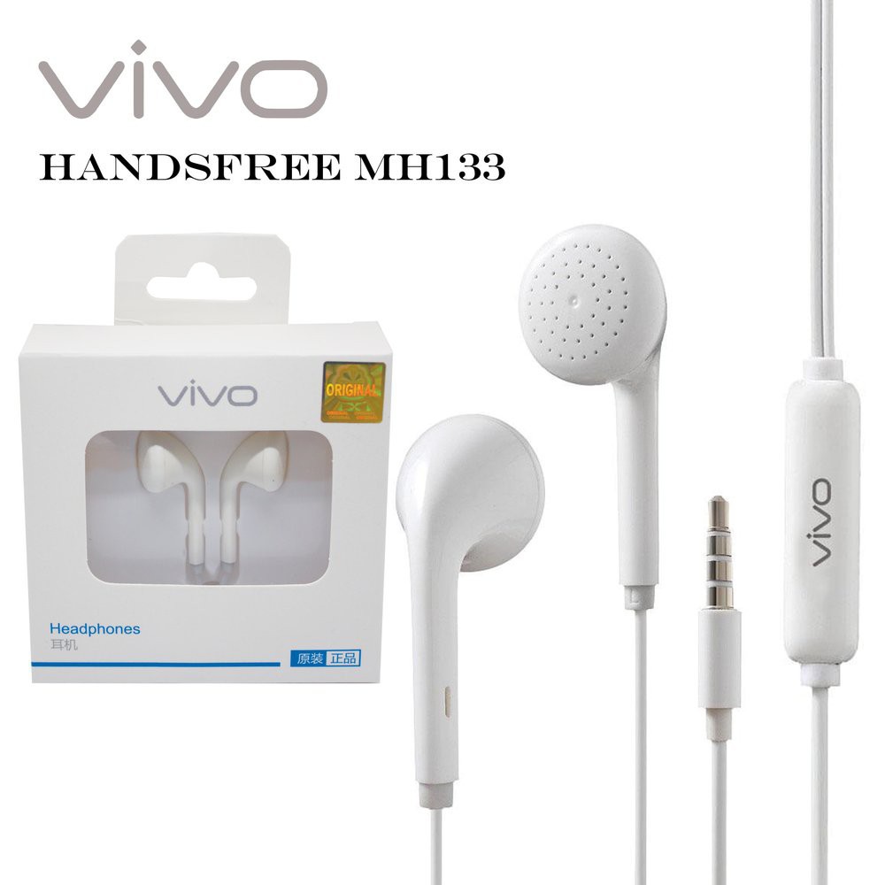 HEADSET VIVO ORIGINAL 99% + MIC / EARPHONE VIVO ORI MH133