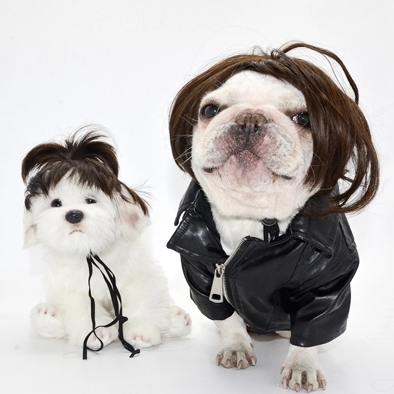 [1 Pcs Pet Products] [Pet Wig Cosplay Props]