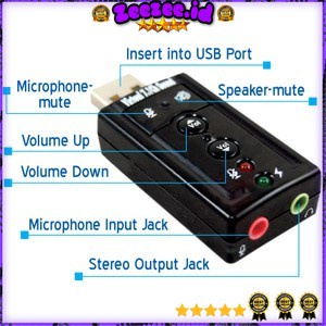 USB Sound Card / Soundcard Channel 7.1