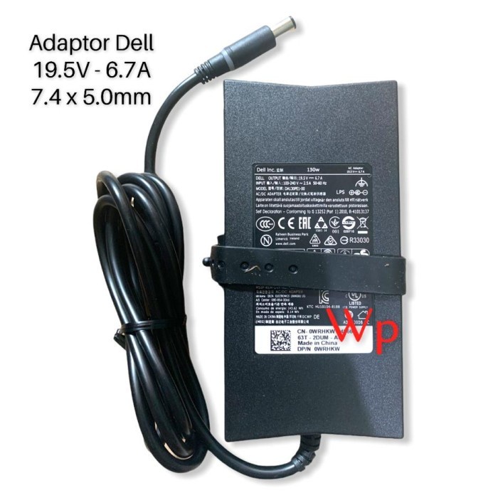 Slim Adaptor Charger Dell XPS d232h da130pe1-00 fa130pe1-0 19.5V 6.7A