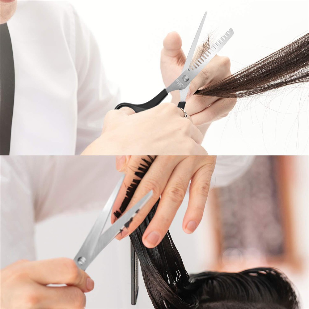 【COD Tangding】3pcs/set Haircut Baby Children Barber Scissors Set Thinning Flat Shear Adult Beauty Tools