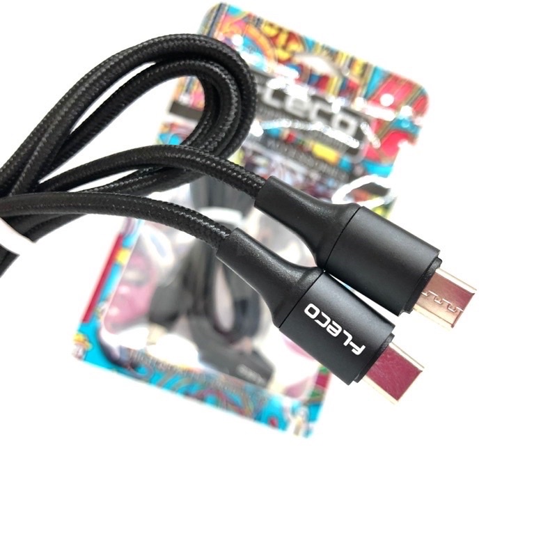 Kabel Data Fleco F16 Type C To Type C Fast Charging Cable F-16 PD 3.0