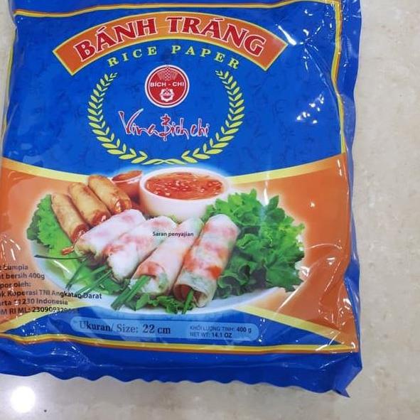 

Terbaru!! LR084 Banh Trang Vietnam Rice Paper 400gr Kulit Lumpia Salad Spring Roll Bici Bantrang Ban