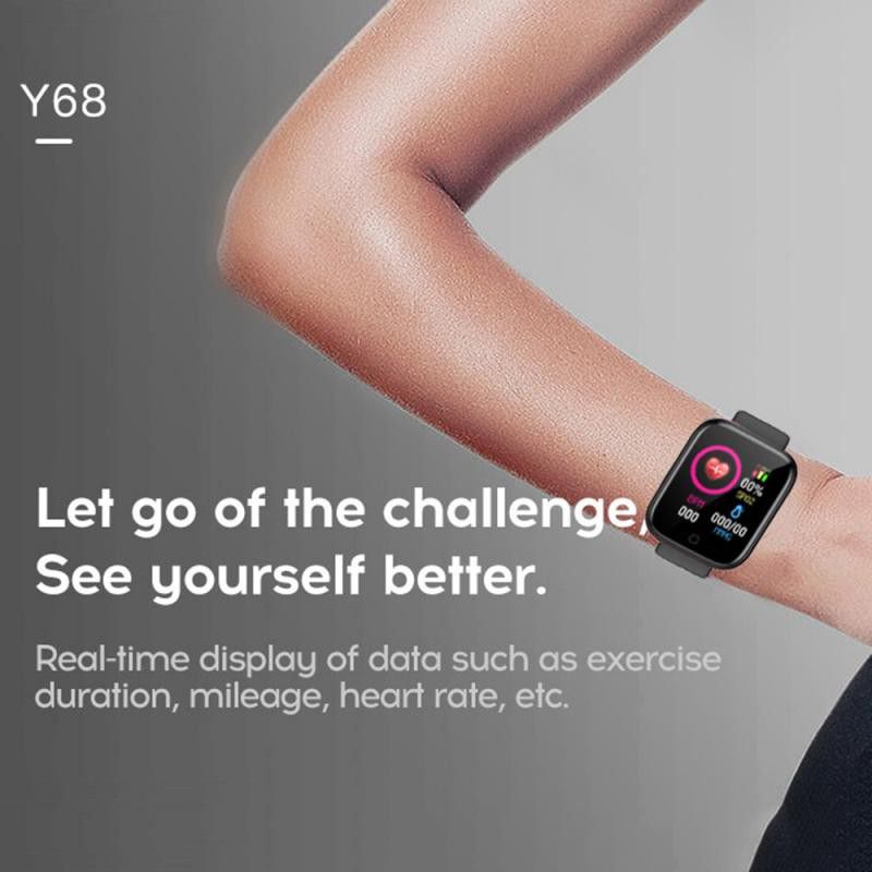 Smartwatch Y68 Jam Tangan Smartband Original