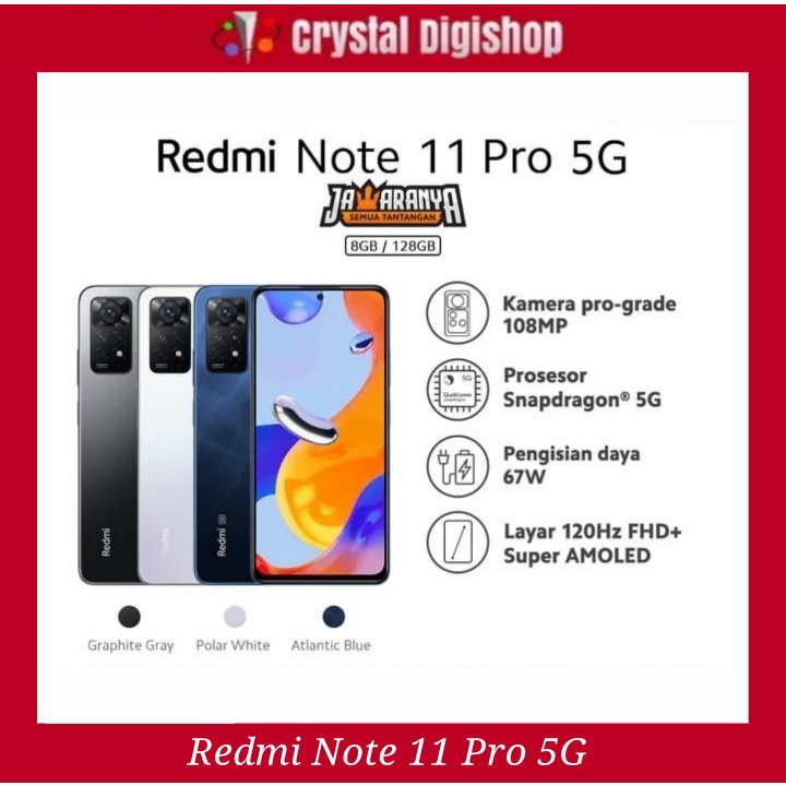 Redmi Note 11 Pro 5G 8GB 128GB Smartphone