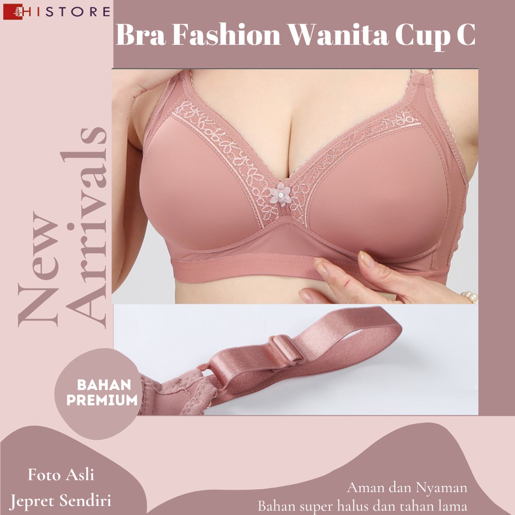 [HI] Bra BH JUMBO CUP C Fashion Wanita Bra wanita Premium Busa Tipis Tanpa Kawat Sangat Nyaman 2855