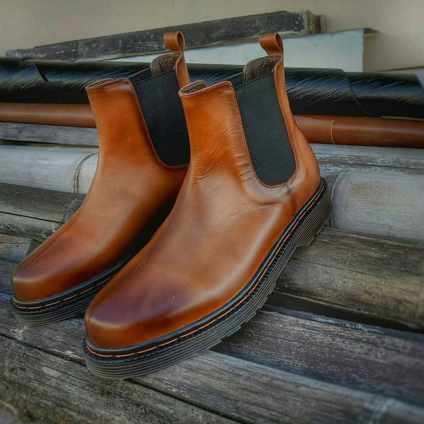 Sepatu Boots Pria Casual Sepatunisme Chelsea Boots Sepatu Boots Casual