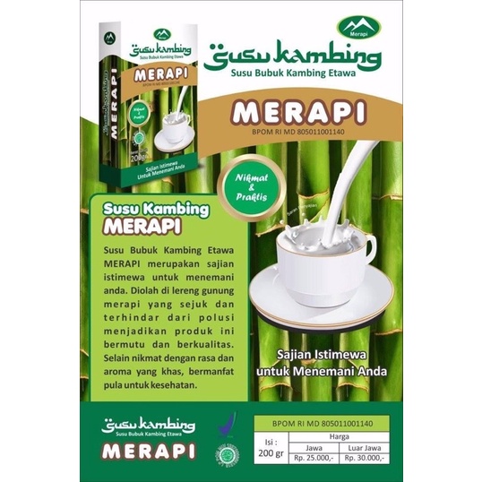 

susu kambing etawa merapi